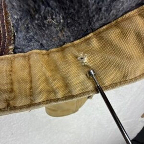 Carhartt Detroit Jacket Blanket Lined Mens Small J01 6BLJ BRN Brown - Picture 15 of 16